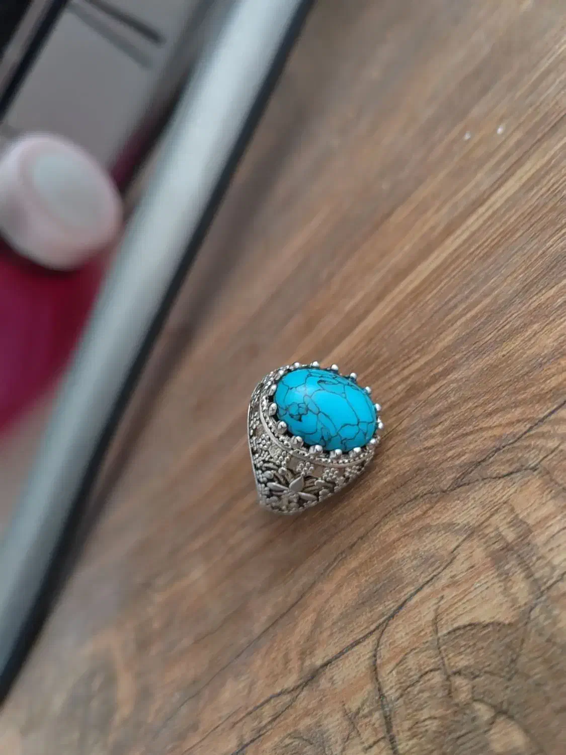 انگشتر فیروزه اصل|جواهرات|کرمان, |دیوار