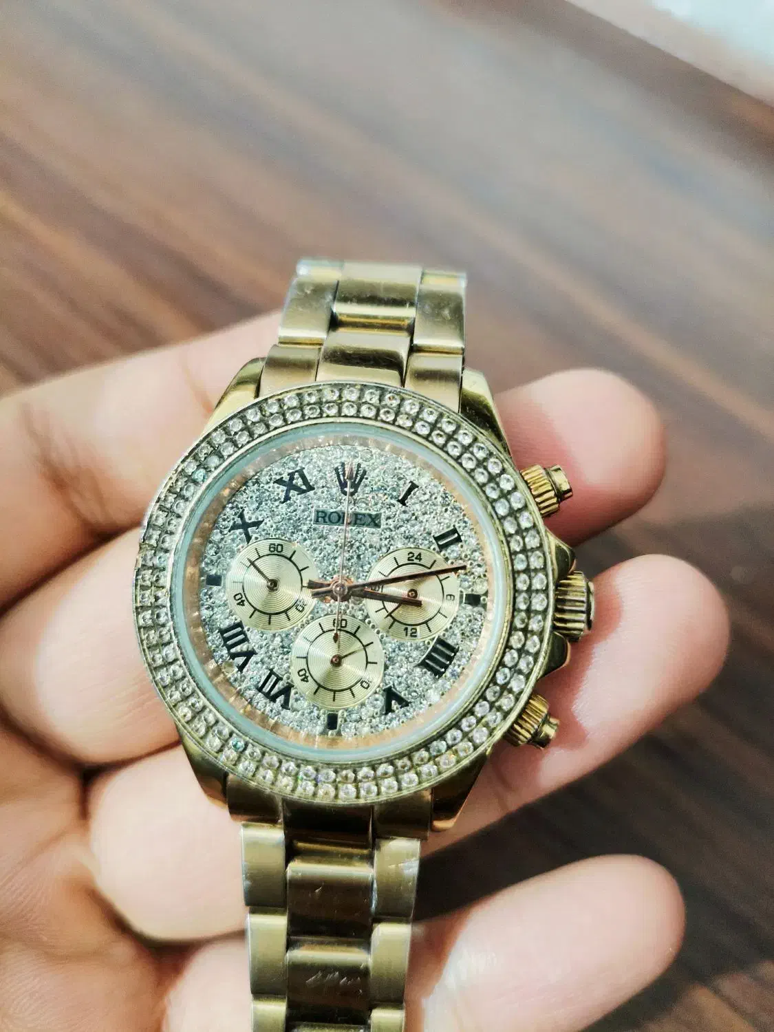 ساعت رولکس طلایی نگین دار|ساعت|تهران, شوش (باغ آذری)|دیوار