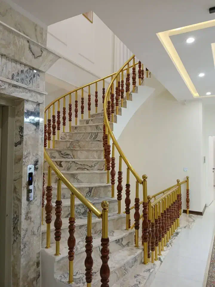 نرده استیل حفاظ پله|مصالح و تجهیزات ساختمان|سیرجان, |دیوار