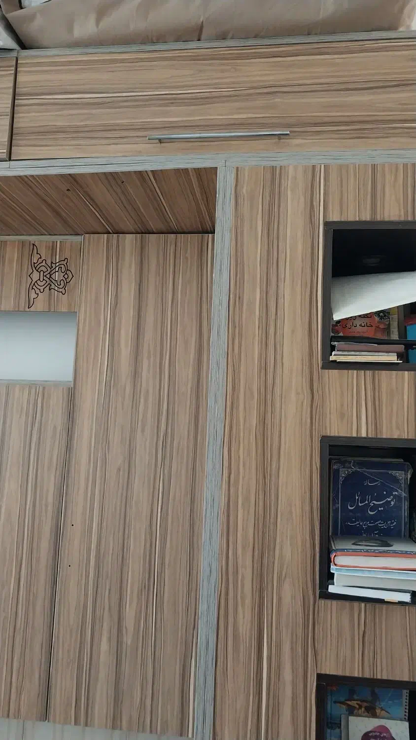 کمد دیواری همراه تخت ۲نفره تاشو|تخت و سرویس خواب|زنجان, |دیوار