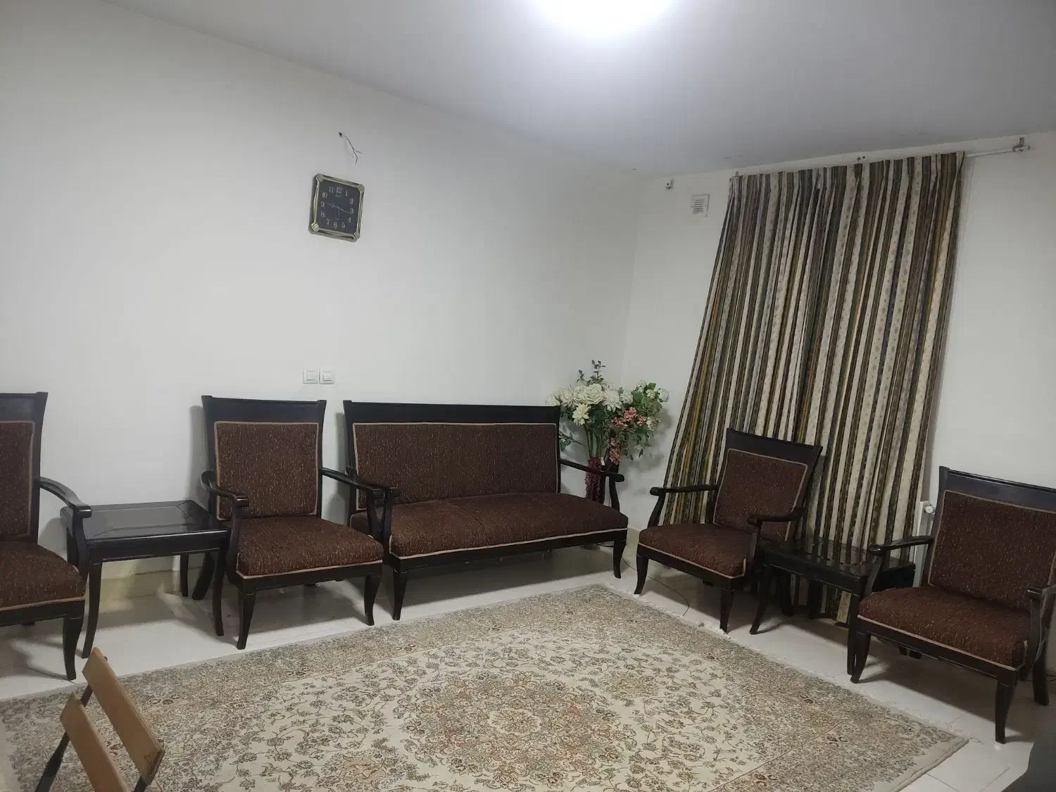 مبل با چوب گردو فوری|مبلمان خانگی و میز عسلی|پرند, فاز ۴|دیوار