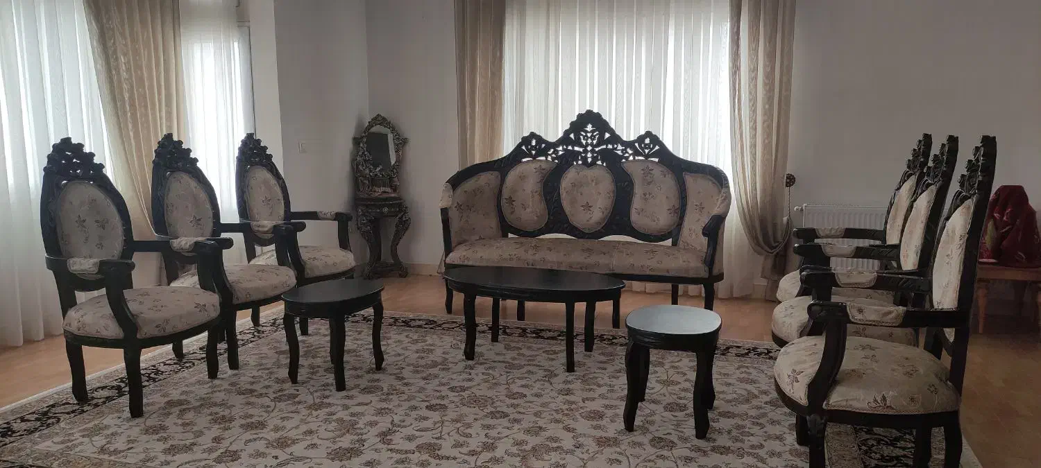 مبل ۹ نفره با میز  و عسلی|مبلمان خانگی و میز عسلی|اسدآباد, |دیوار