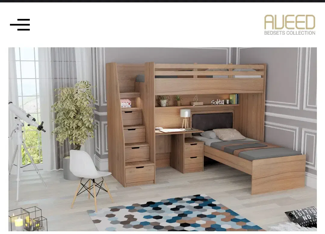 تخت دوطبقه نوجوان|تخت و صندلی بچه|سیرجان, |دیوار