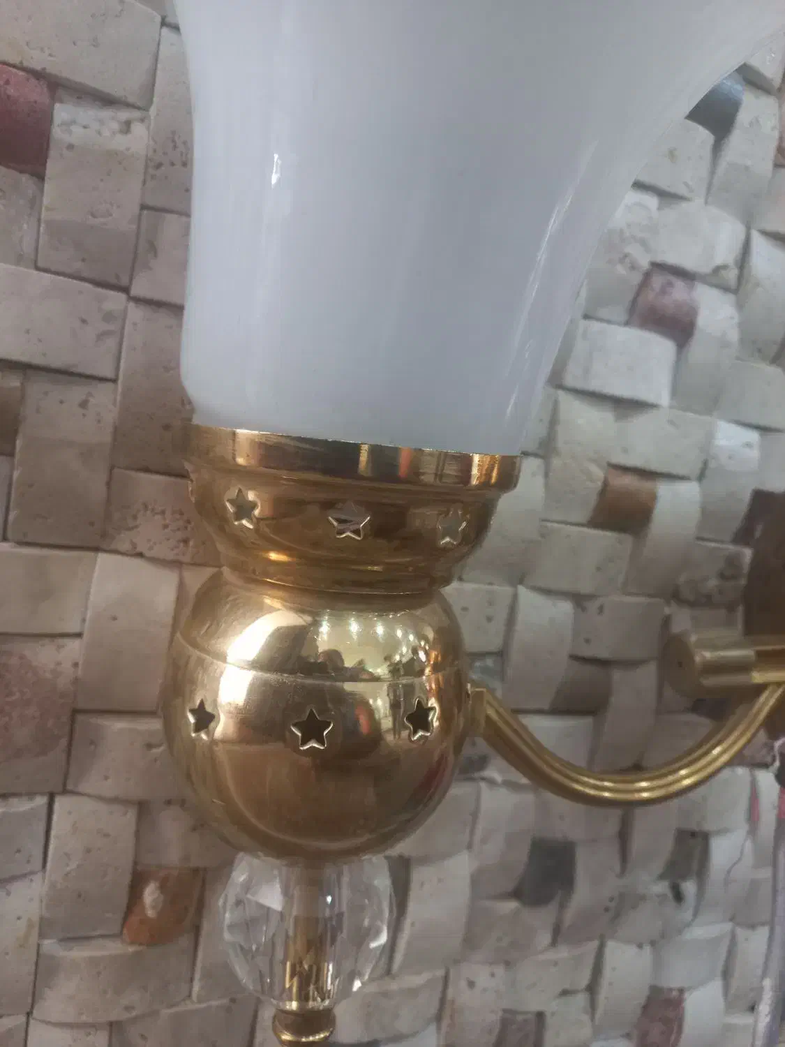 روشنایی گازی برونزی به شرط تضمین رنگ|لوستر و چراغ آویز|کرمانشاه, |دیوار