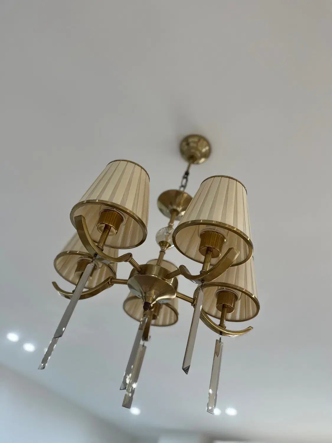 لوستر وارداتی ۵شعله زیر قیمت|لوستر و چراغ آویز|گرگان, |دیوار