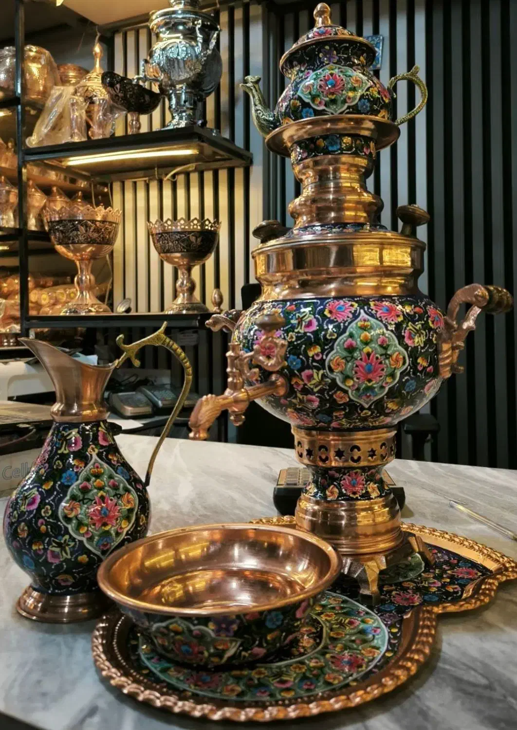 سرویس سماور مس|سماور، چای‌ساز، قهوه‌ساز|بیرجند, |دیوار