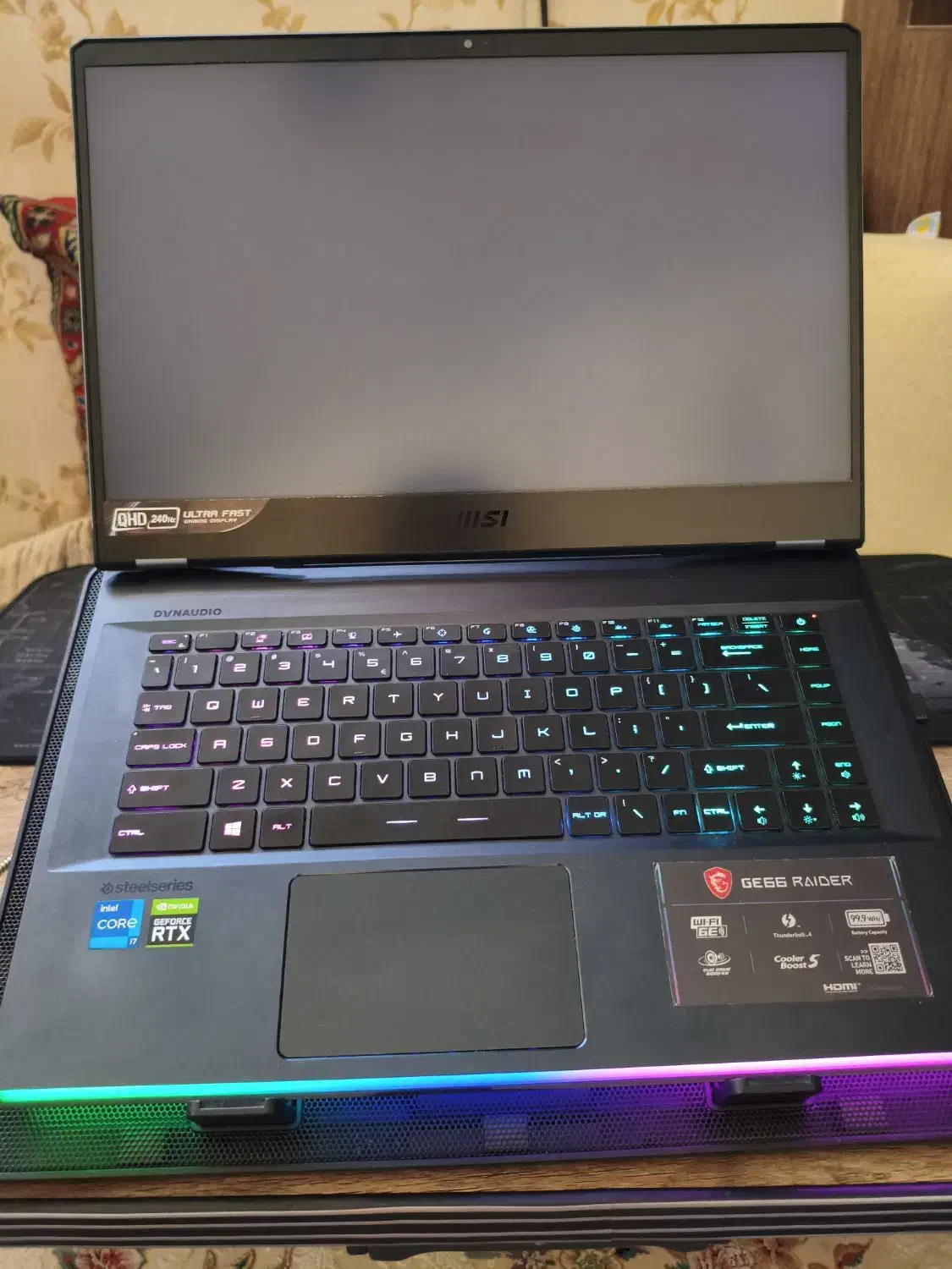 لپتاپ msi raider ge66 rtx3070|رایانه همراه|اصفهان, کساره|دیوار