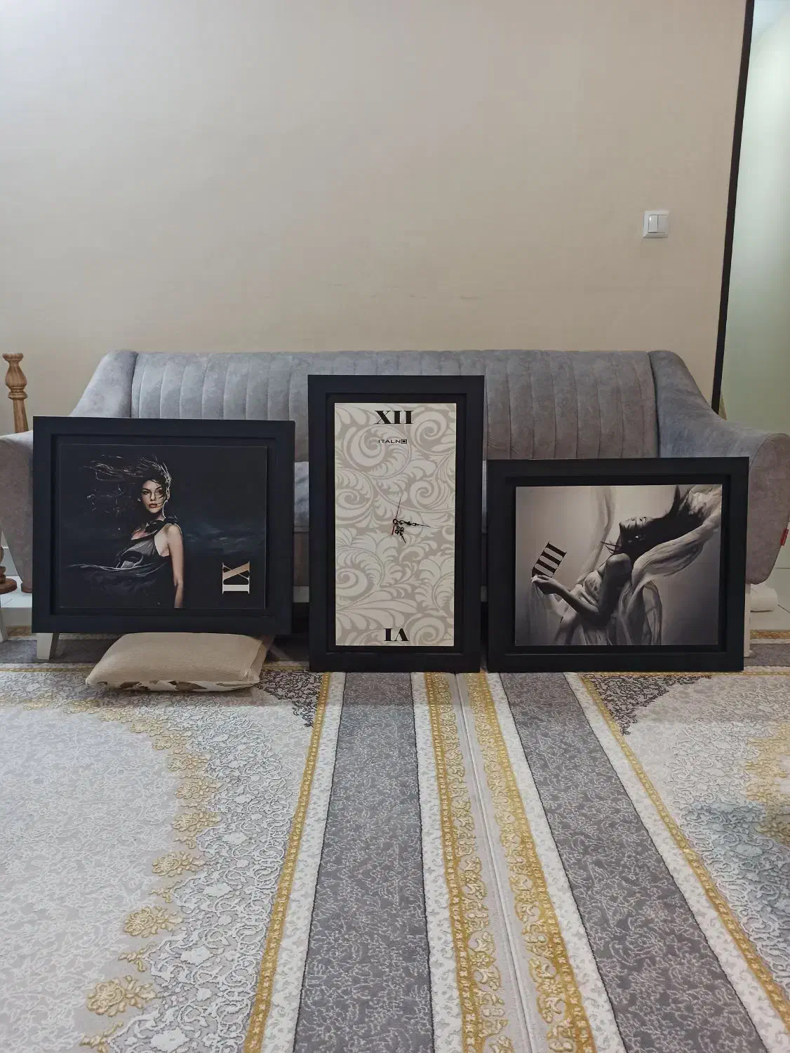 ساعت دیواری تابلو ۳ تیکه|ساعت دیواری و تزئینی|کرج, حسن آباد|دیوار