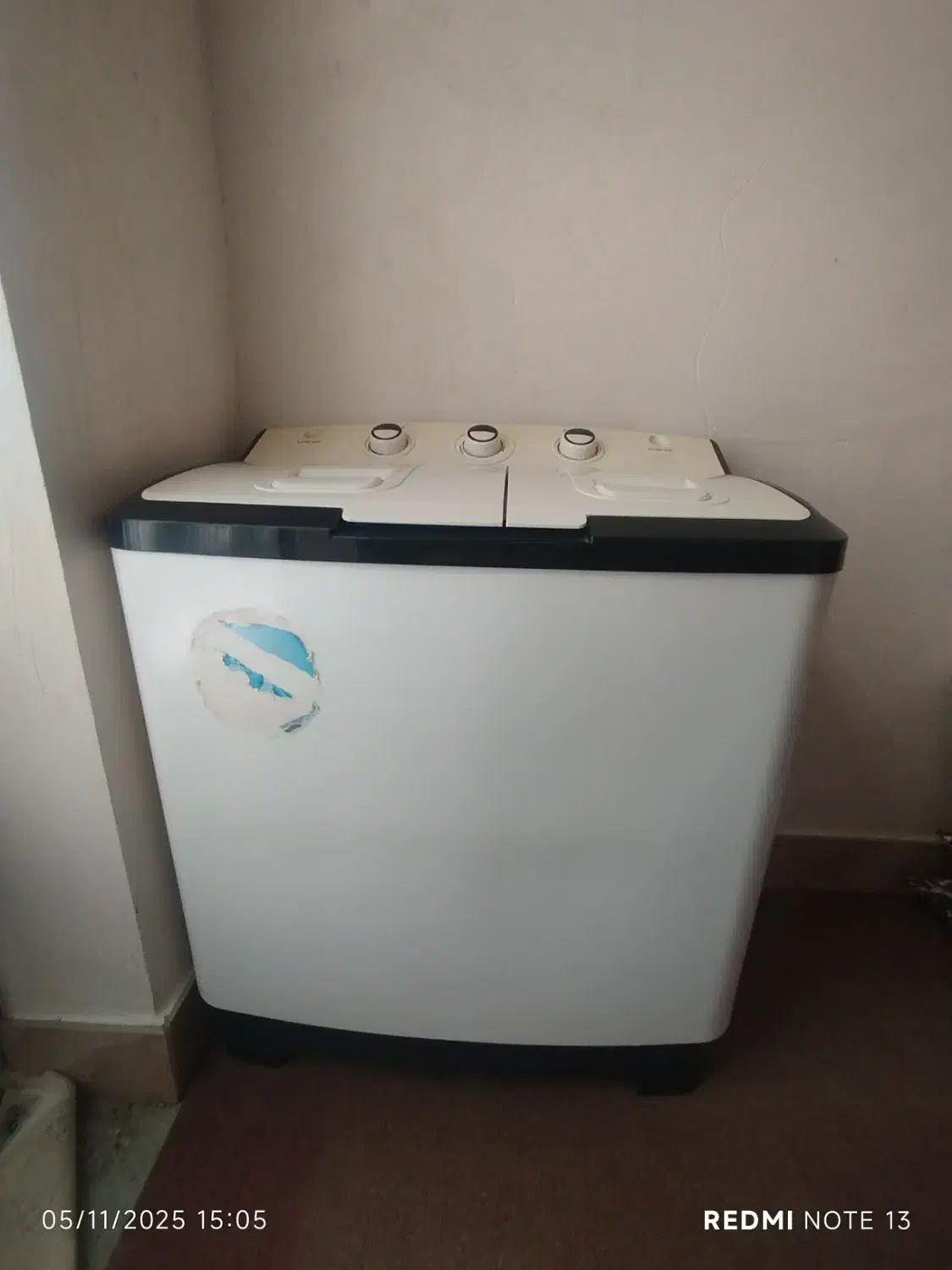 لباسشویی نیمه اتوماتیک|ماشین لباسشویی و خشککن لباس|گنبد کاووس, |دیوار