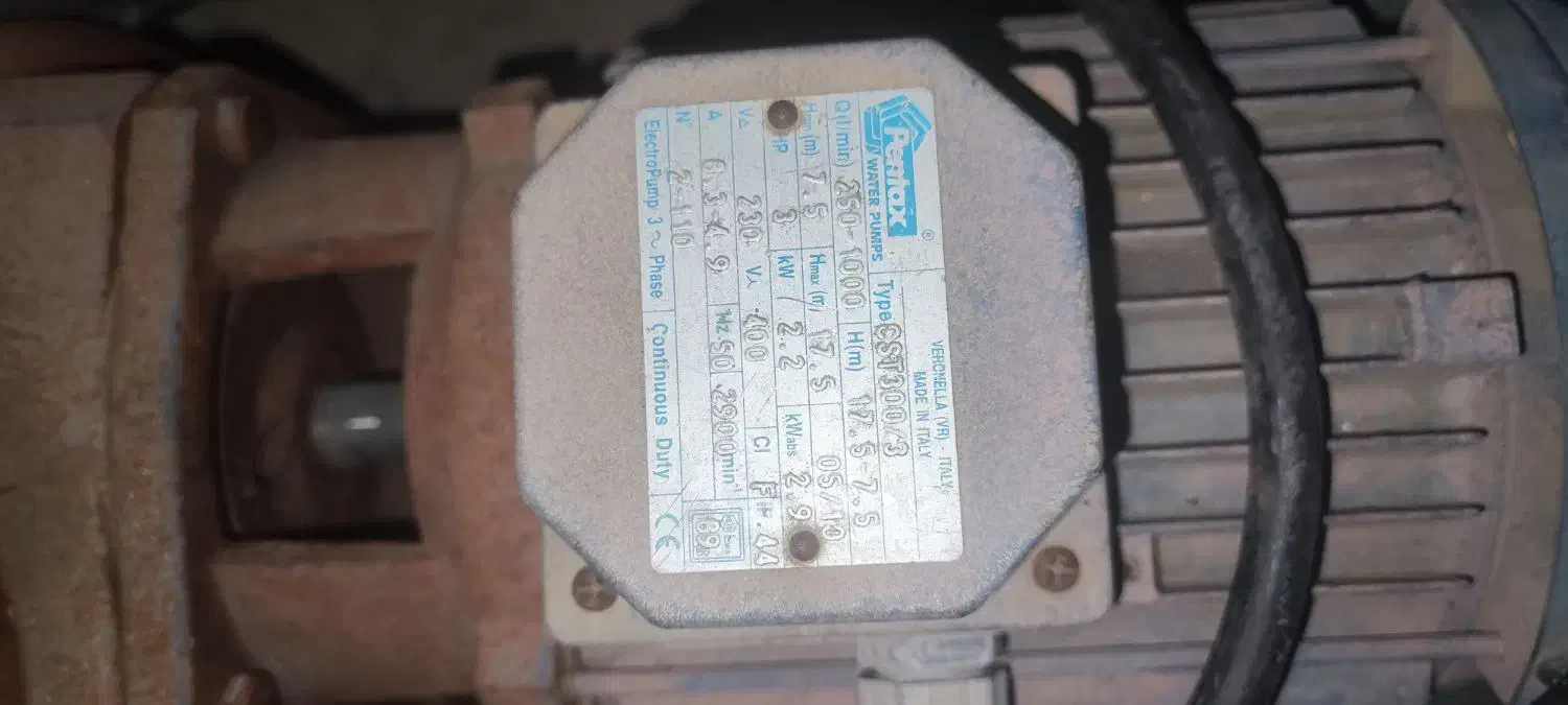 پمپ آب 3فاز 3اسب ایتالیایی پنتاکس|مصالح و تجهیزات ساختمان|تهران, شادمان|دیوار