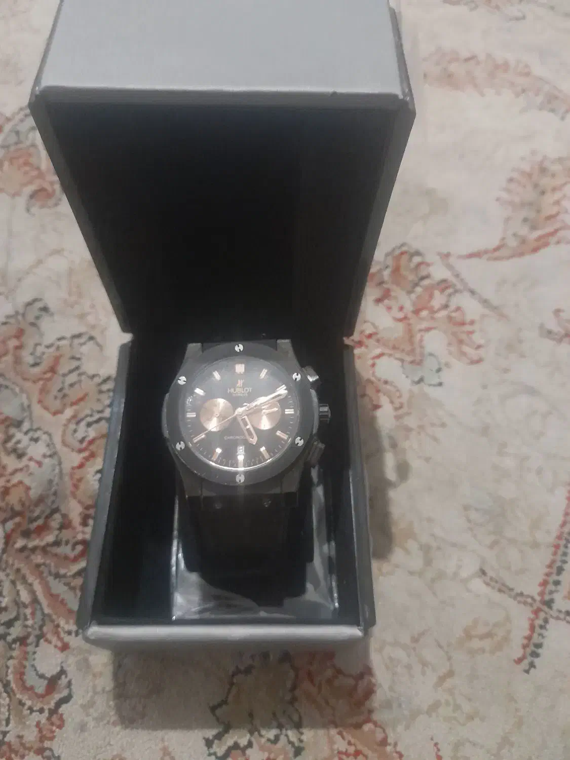 ساعت هابلوت کرنوگراف مشکی رزگلد اصلی|ساعت|تهران, یافتآباد|دیوار