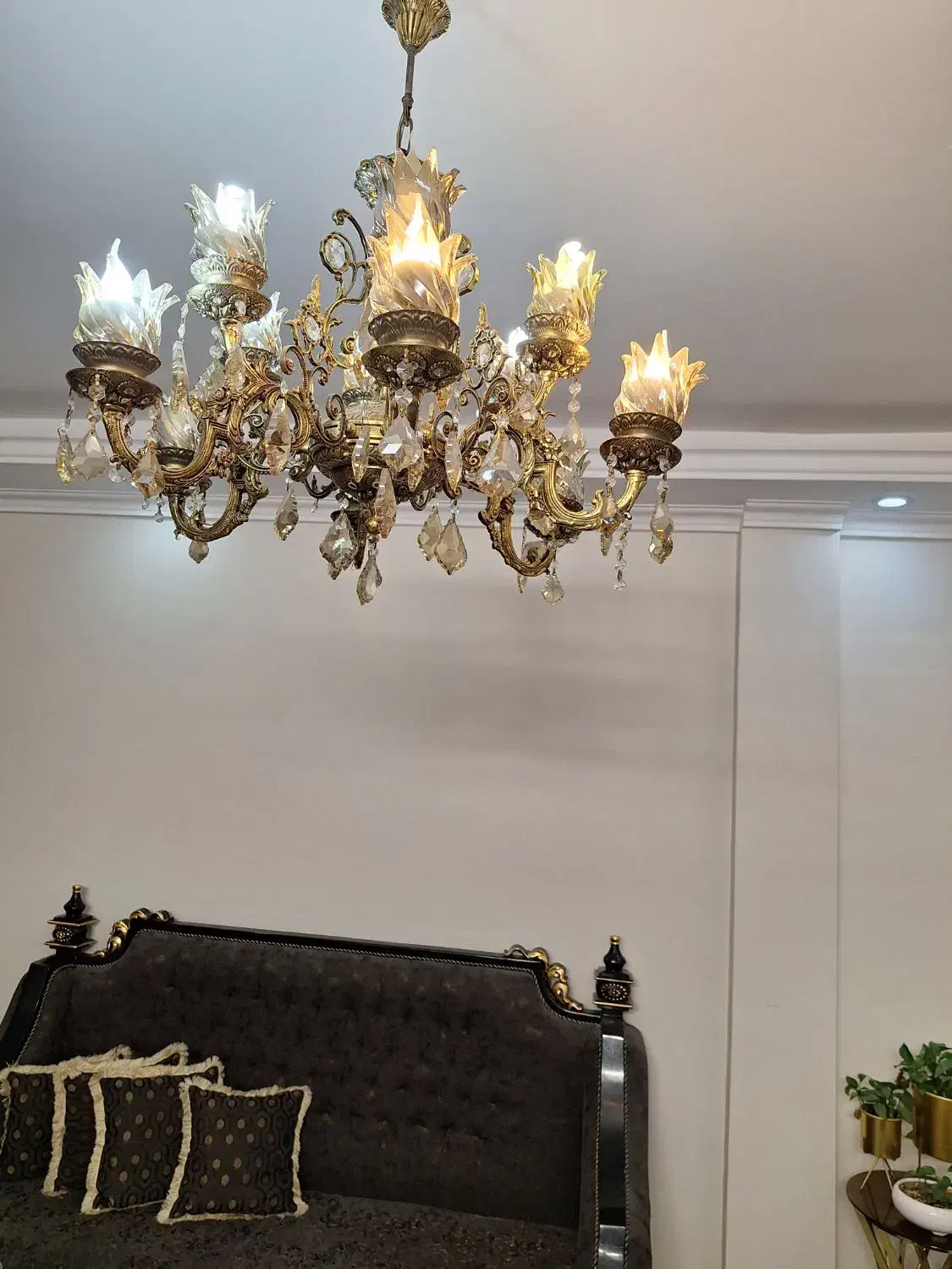 ۶شاخه برنز جنس برنج|لوستر و چراغ آویز|تهران, افسریه شمالی|دیوار