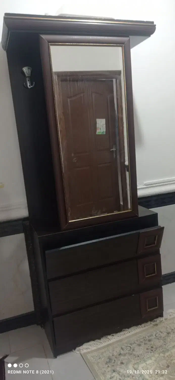 جاکفشی همراه‌جالباسی‌آینه‌دار|جاکفشی، کمد، دراور|فاضل آباد, |دیوار