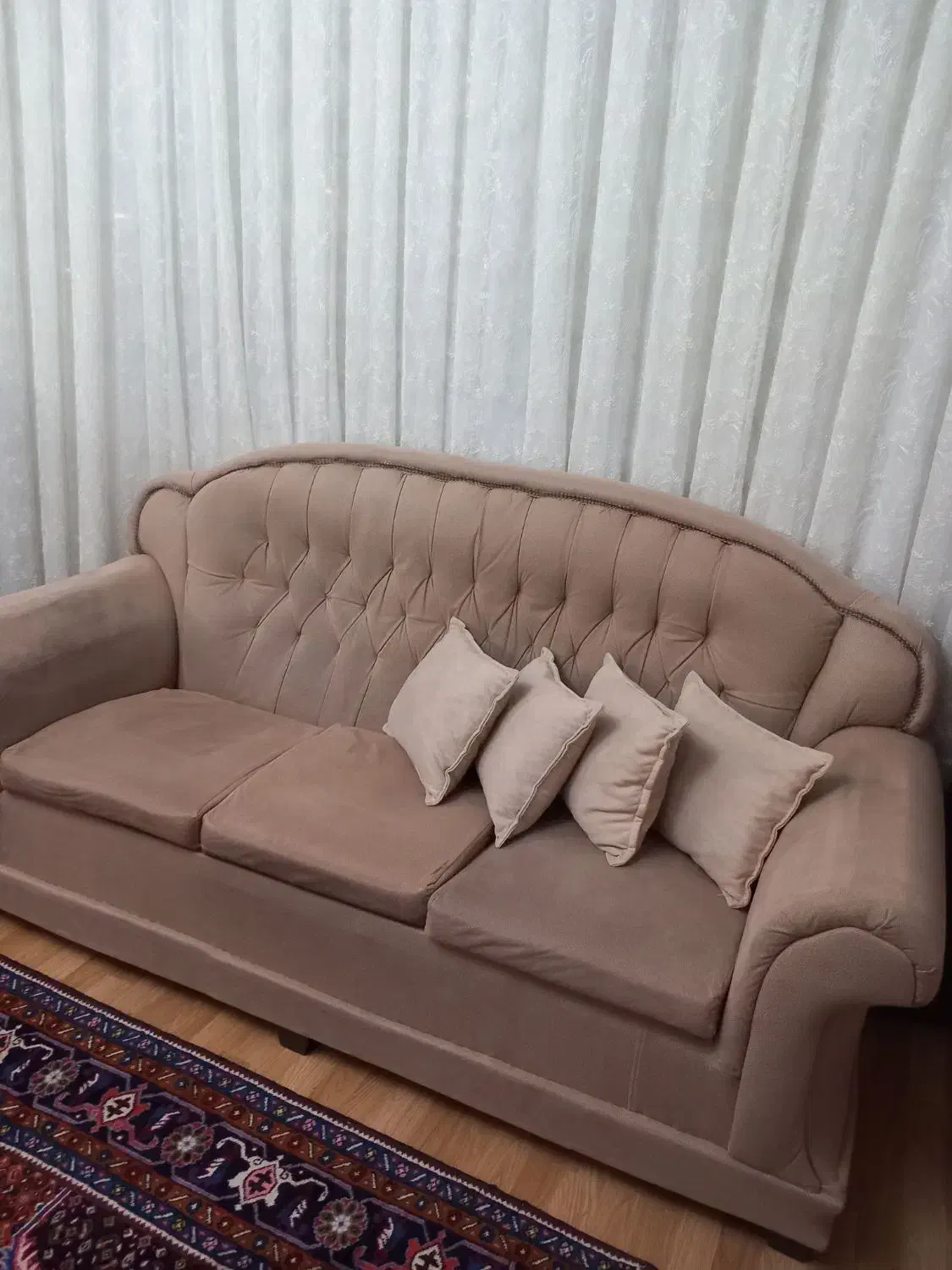 مبل ۷نفره با میز جلو ودوتاعسلی|مبلمان خانگی و میز عسلی|اردبیل, |دیوار