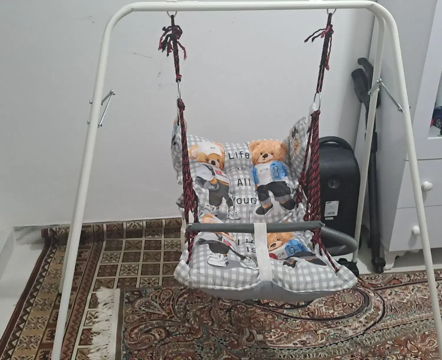 تاب گهواره ای با پایه فلزی|اسباب و اثاث بچه|قزوین, |دیوار