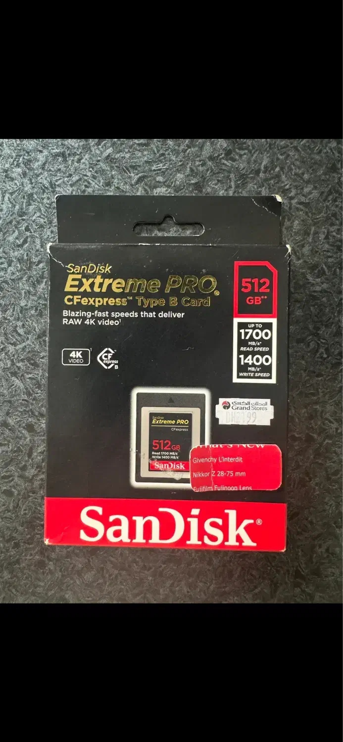 SanDisk CFexpress Type B 512G مموری کارت سن دیسک|دوربین عکاسی و فیلمبرداری|تهران, قیطریه|دیوار