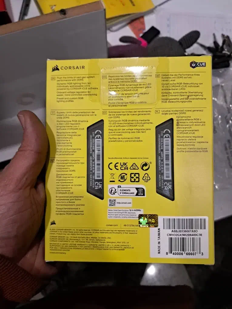 ram 32g 6400 vengeance RGB DDR5|قطعات و لوازم جانبی رایانه|تهران, فلسطین (میدان انقلاب)|دیوار