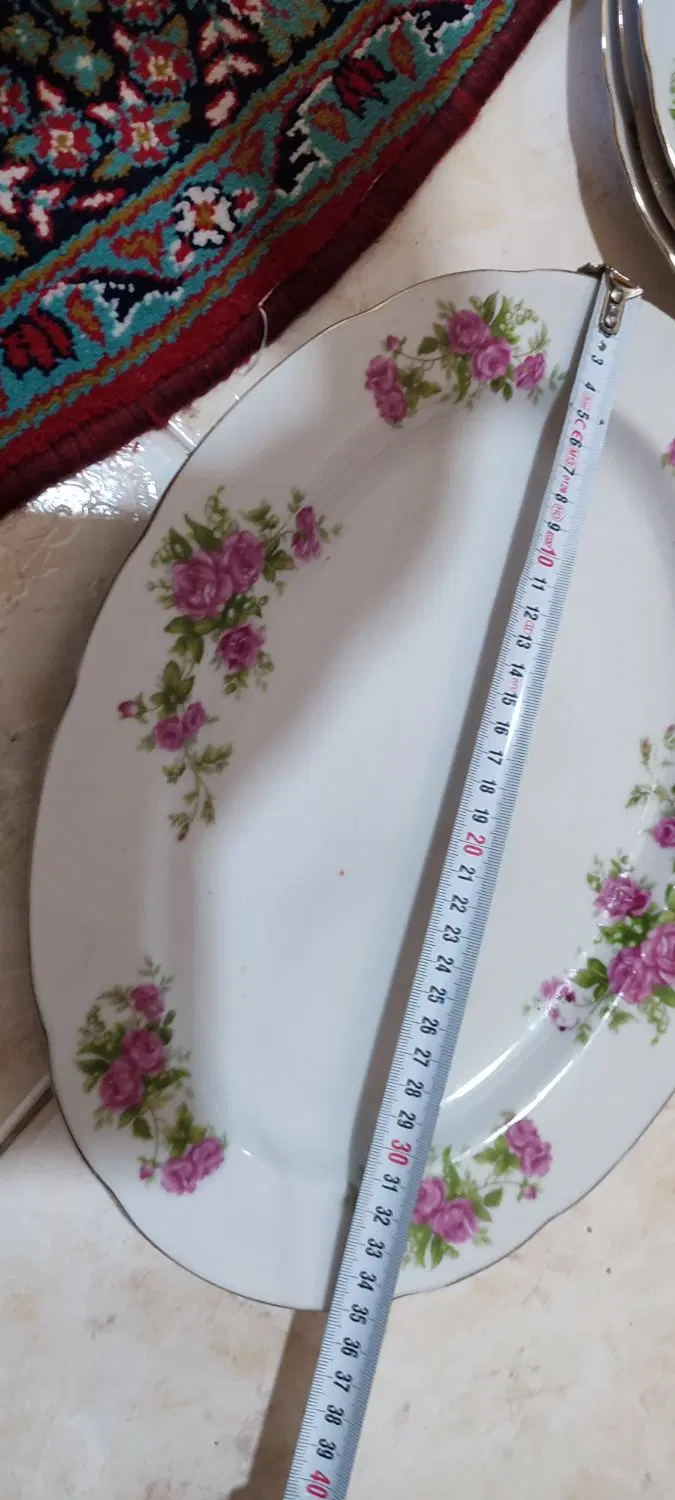 دیس گل سرخی اصلی|ظروف سرو و پذیرایی|تهران, نیکنام|دیوار