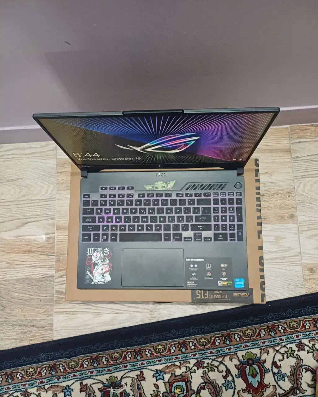 لپ‌تاپ ASUS TUF F15 تمیز و نو+کول‌پد+موس و گارانتی|رایانه همراه|فردیس, فردیس|دیوار