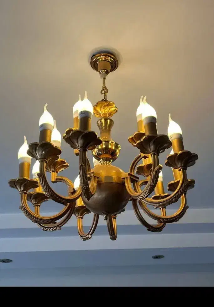 لوستر برند انصاری دو عدد|لوستر و چراغ آویز|کرج, کوی کارمندان جنوبی|دیوار