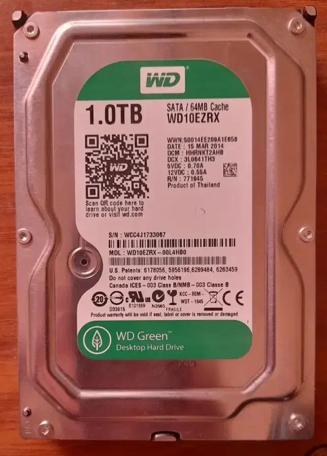 هارد اینترنال وسترن 1TB سبز 2TB بنفش اصلی کم کار|قطعات و لوازم جانبی رایانه|تهران, دانشگاه شریف|دیوار