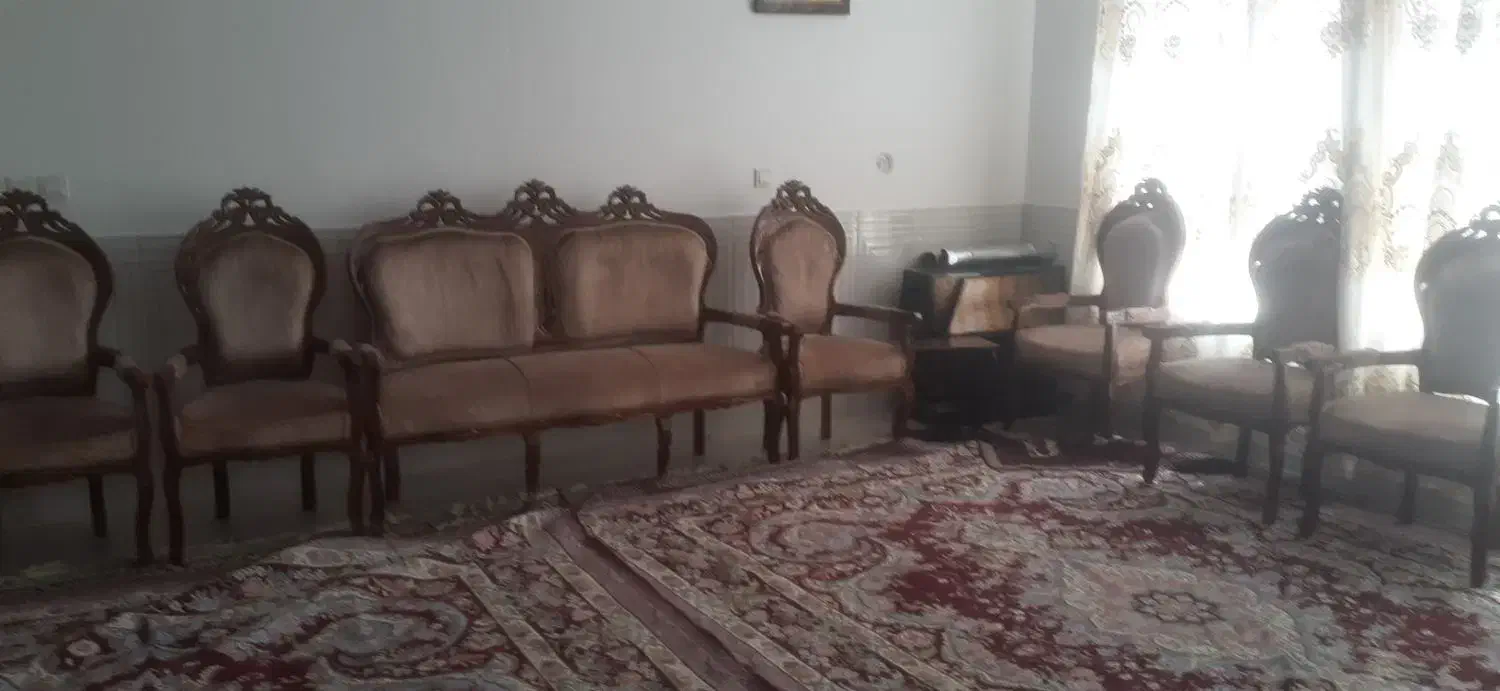 مبل چوب گردو سلطنتی|مبلمان خانگی و میز عسلی|کازرون, |دیوار