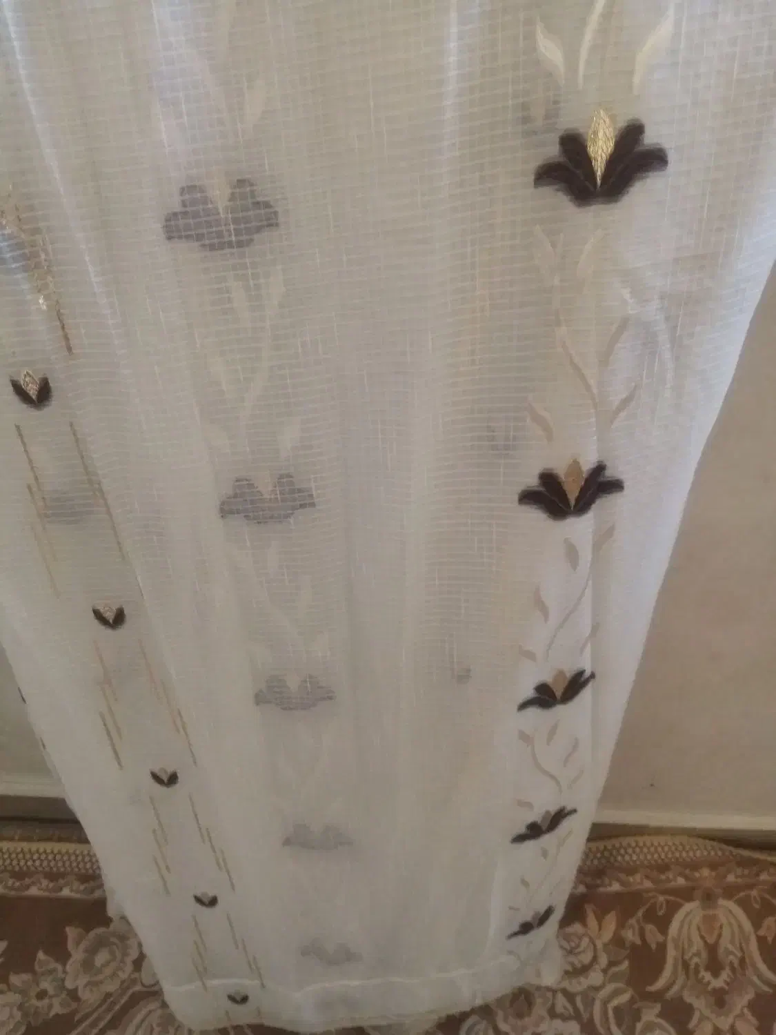 پرده سفید|پرده، رانر، رومیزی|قم, شهرک مهدیه|دیوار