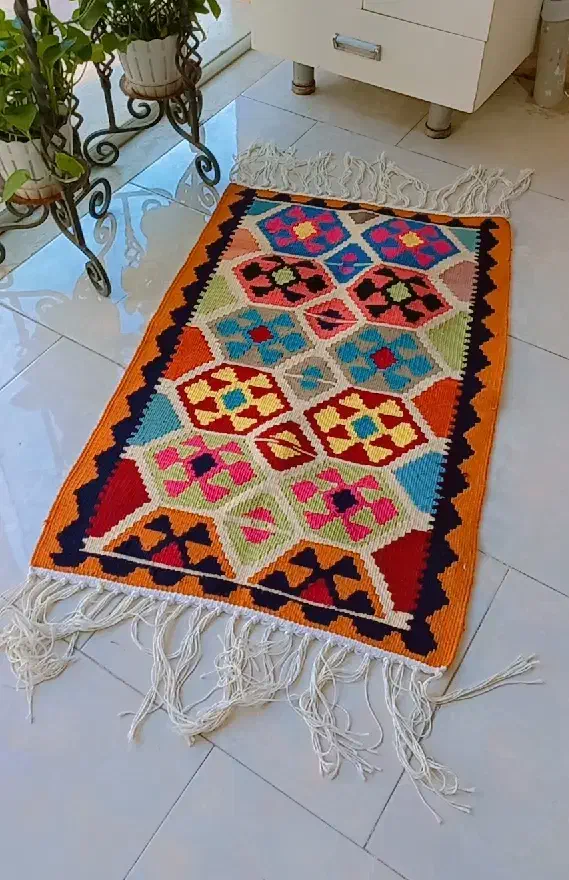 گلیم دستبافت|گلیم، جاجیم، گبه|نسیم‌شهر, |دیوار