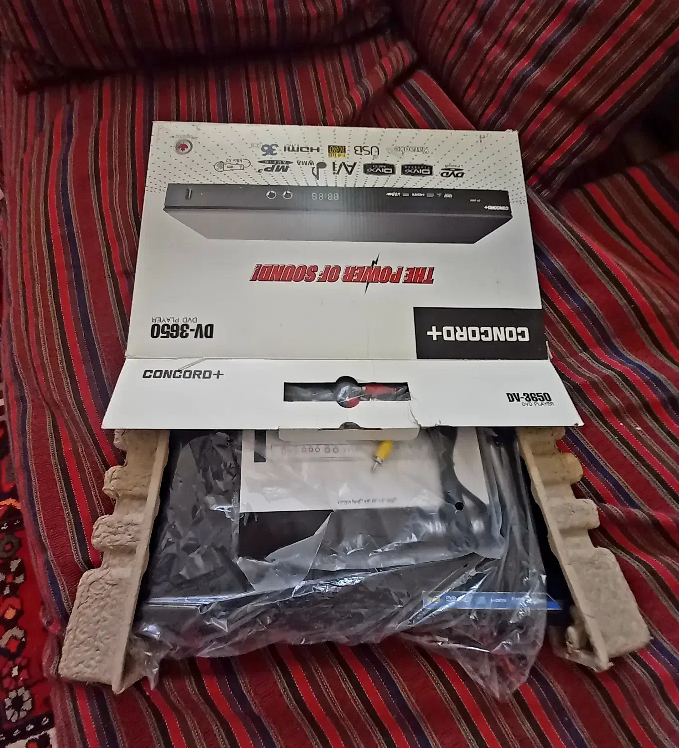 دی وی دی پلیر کنکورد پلاس مدل 3650(نگارستان)|پخش‌کننده DVD و ویدیو|اصفهان, مهدی آباد|دیوار