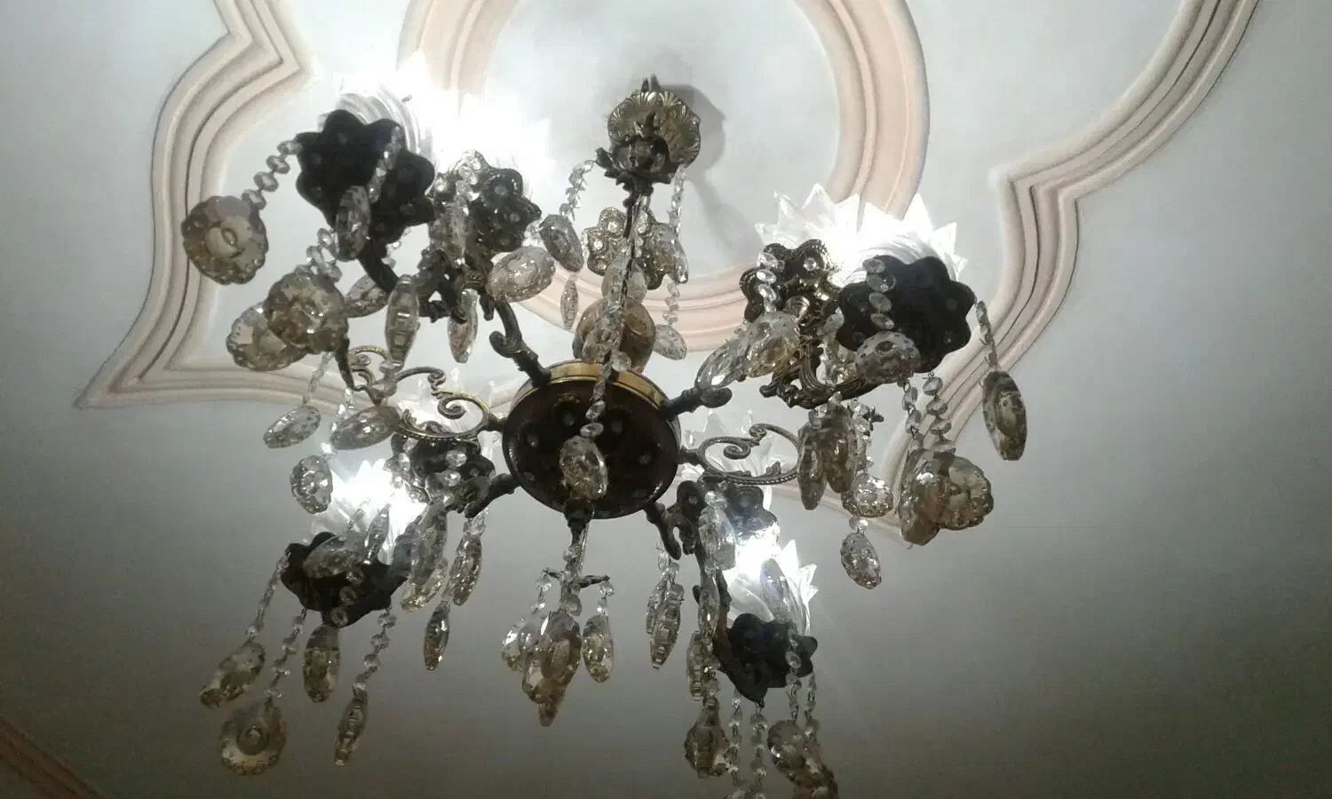 لوستر برنز اصل|لوستر و چراغ آویز|خرمآباد, |دیوار