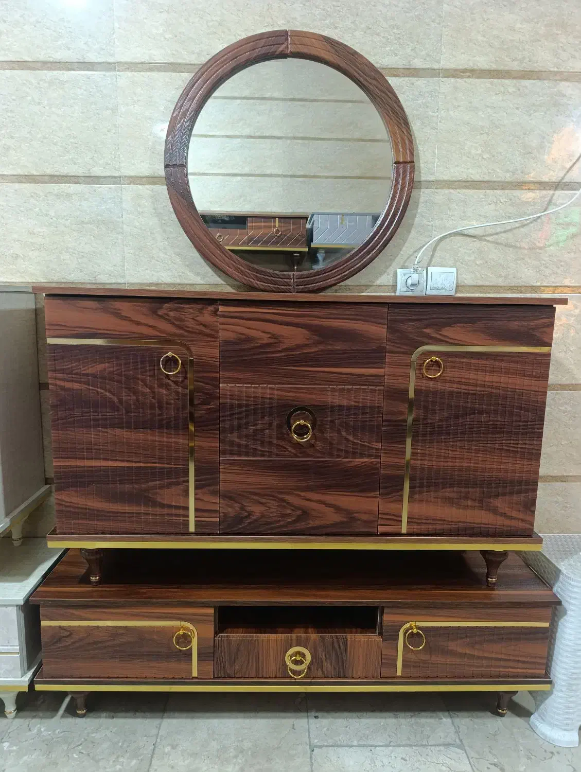 آیینه کنسول پرشین|بوفه، ویترین، کنسول|آستارا, |دیوار