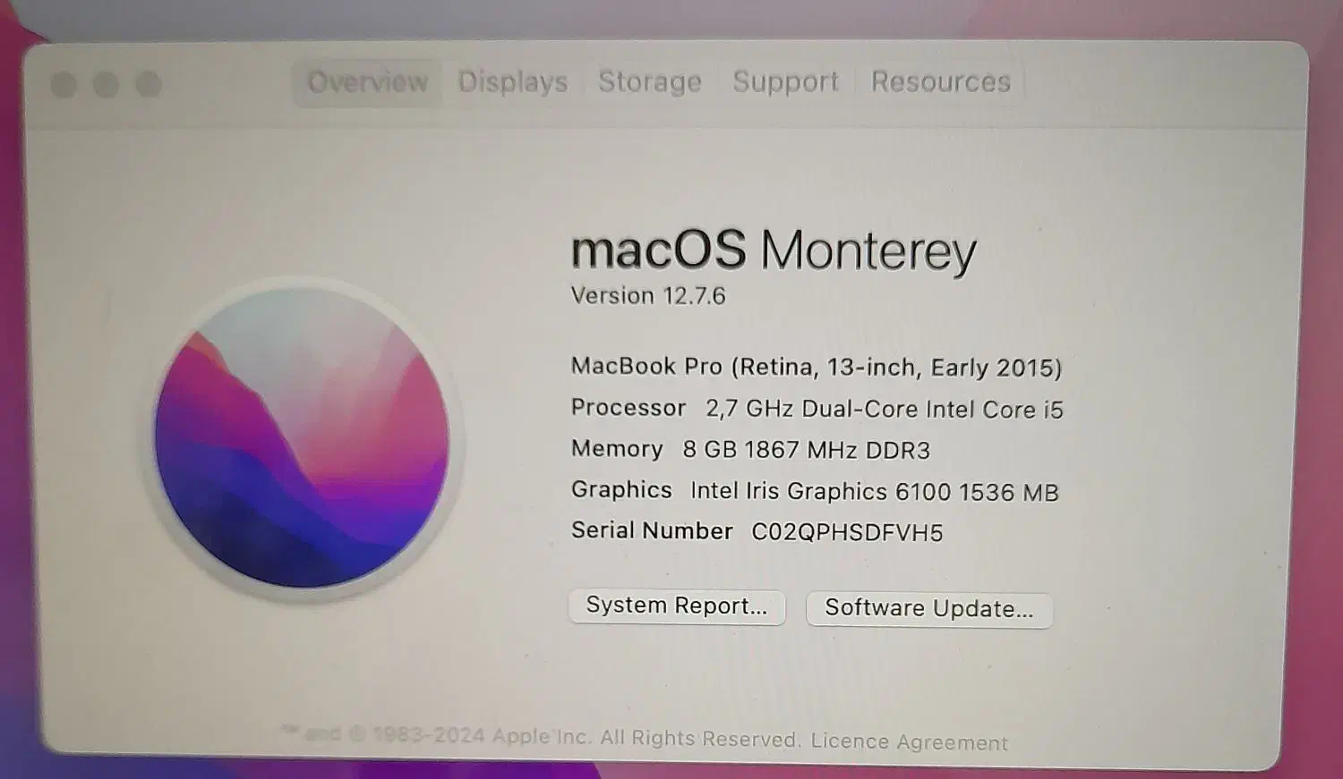 اپل مک بوک Macbook pro Retina 13-inch Apple|رایانه همراه|تهران, گلستان (شهرک راه آهن)|دیوار