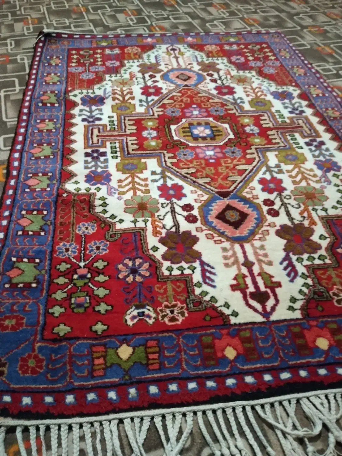 قالی دست بافت نقشه عشوند|فرش|سنندج, |دیوار