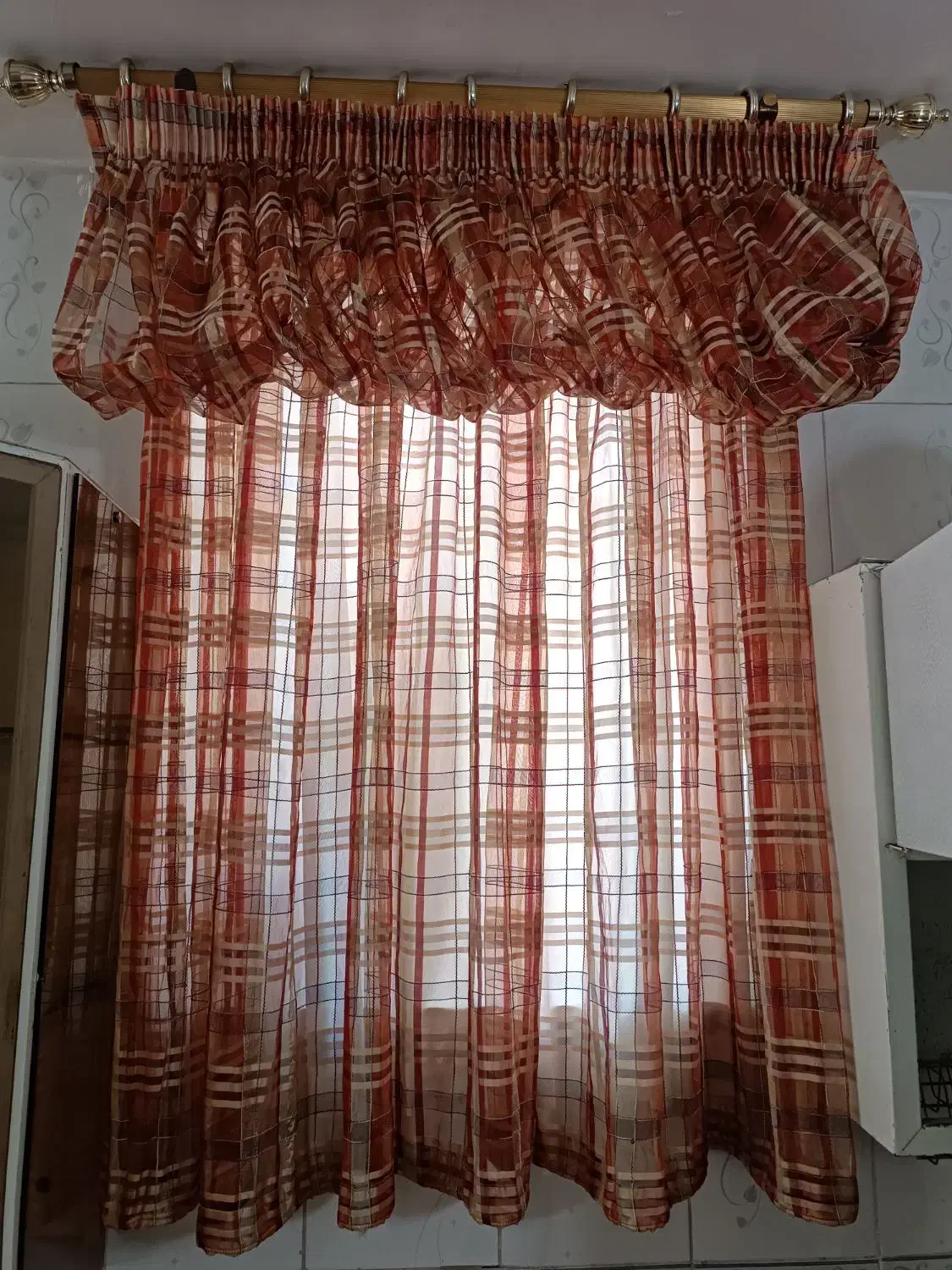 پرده پفکی جنس درجه یک|پرده، رانر، رومیزی|خرمآباد, |دیوار