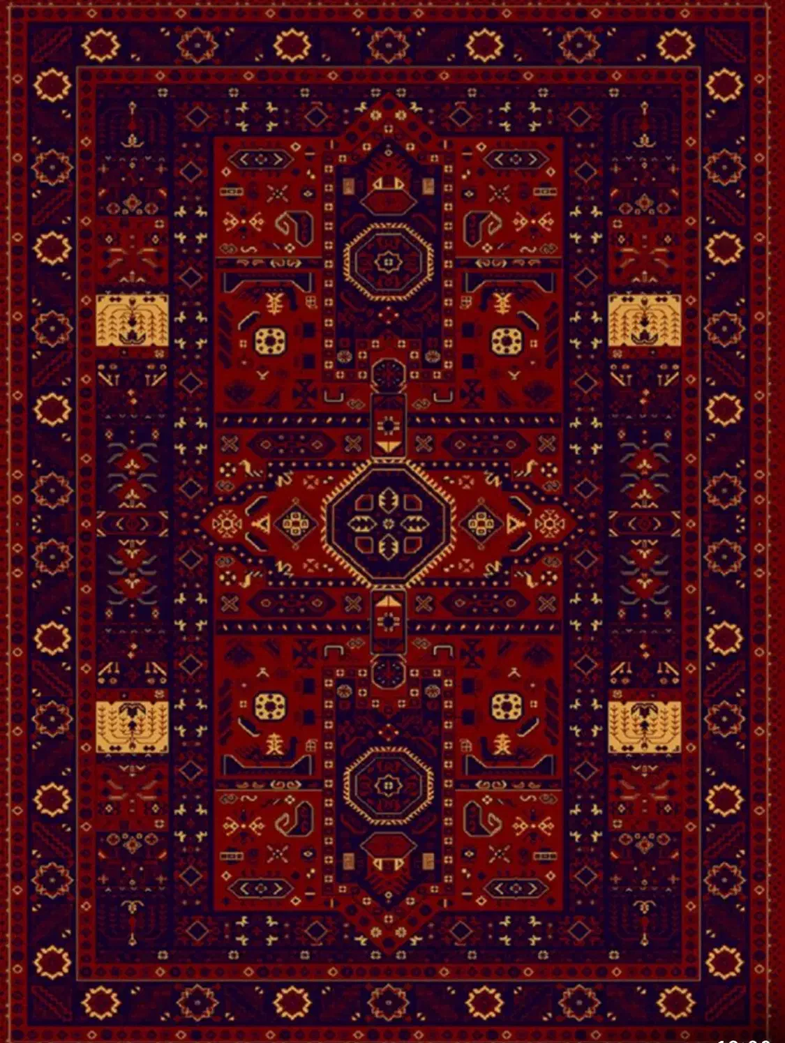 فرش ماشینی طرح هندسی|فرش|اردستان, |دیوار