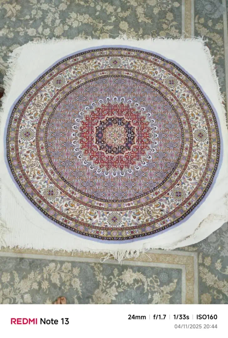 فرش دست باف گرد ۱.۵*۱.۵|فرش|جلگه ماژان, |دیوار