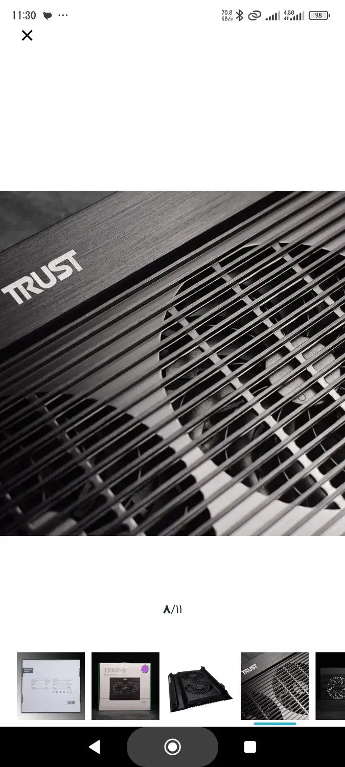 فن لپتاپ trust tpad-8 تمام آلمینیوم|قطعات و لوازم جانبی رایانه|اصفهان, هفتون|دیوار