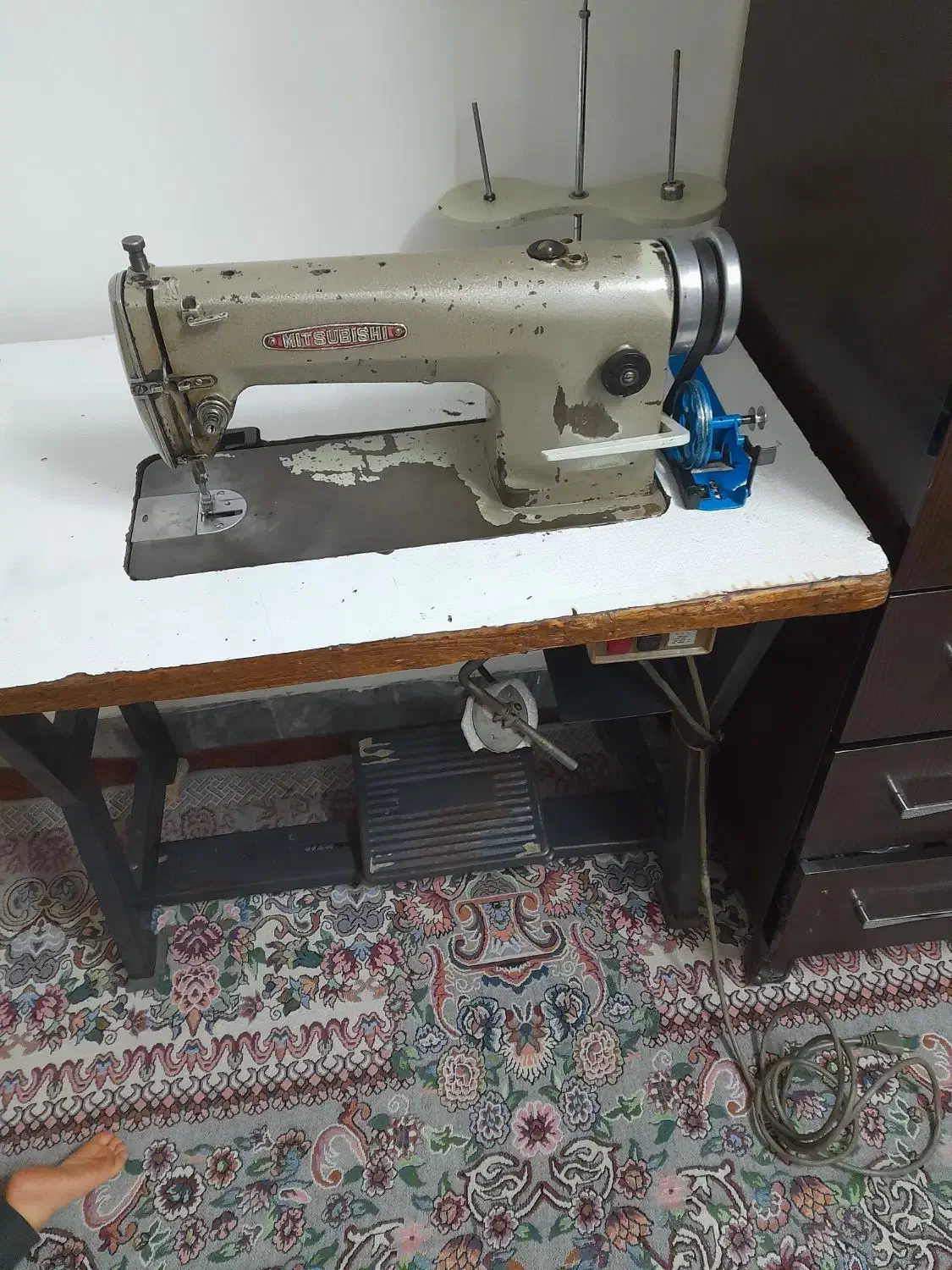 چرخ صنعتی بابت راسته دوزدی ودمپای|چرخ خیاطی و ریسندگی|قم, بلوار امین و ساحلی|دیوار