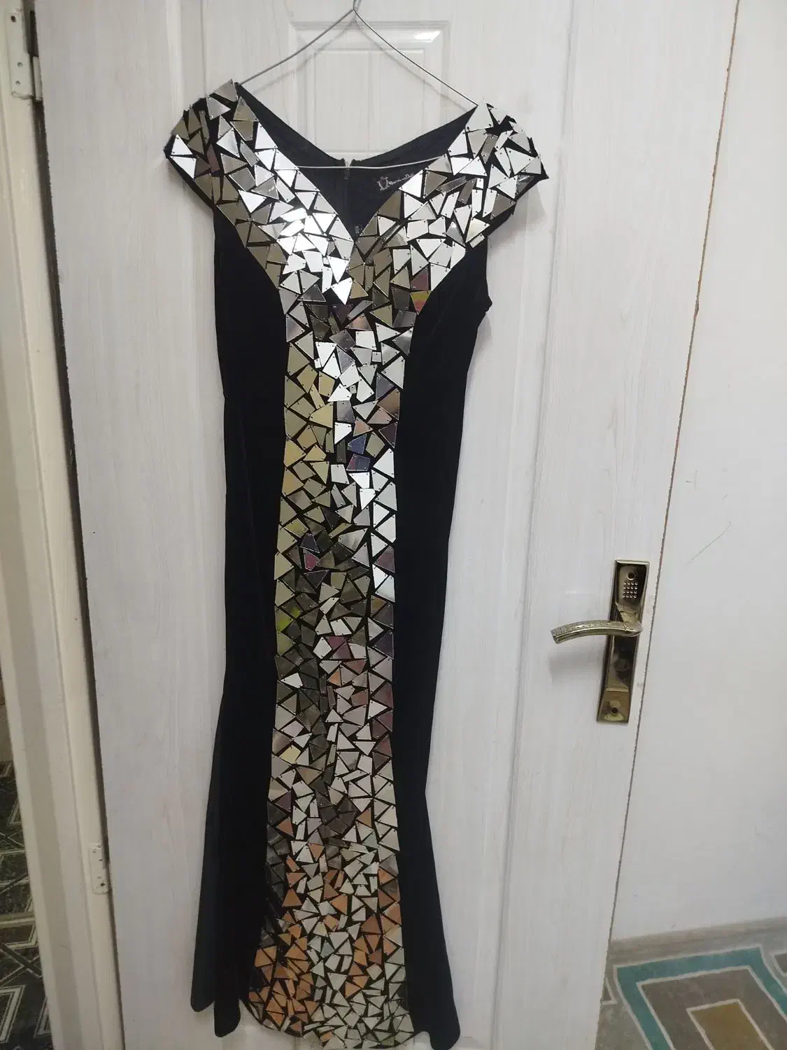 لباس مجلسی مخمل آینه کاری|لباس|مشهد, شهید قربانی|دیوار