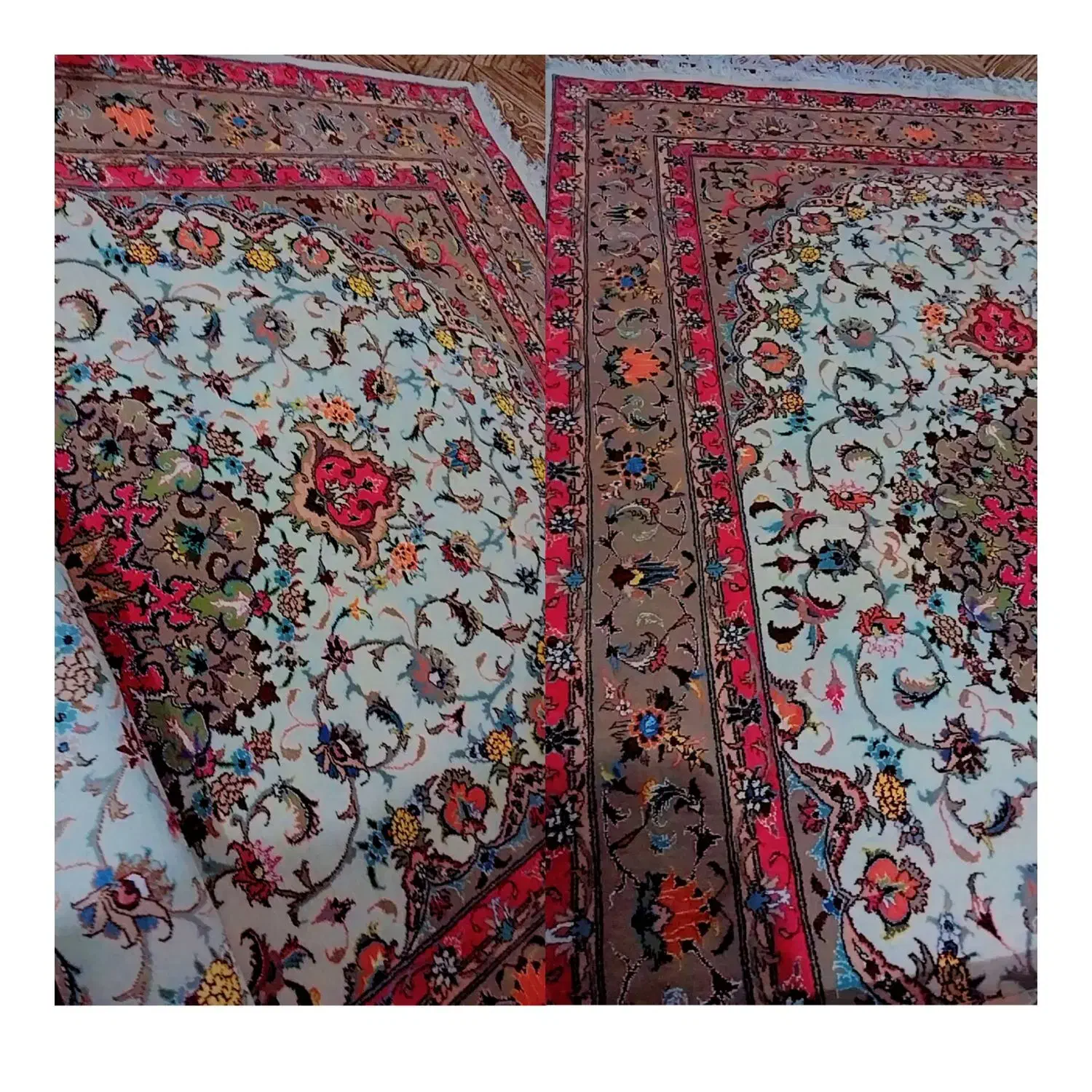 قالی دست بافت ابریشم|فرش|زاهدان, |دیوار