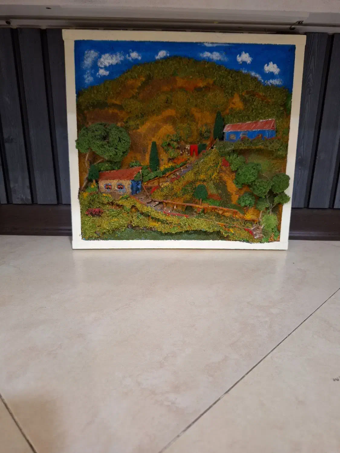 تابلو خونه روستایی|تابلو، نقاشی، عکس|تهران, خواجه نظام الملک|دیوار