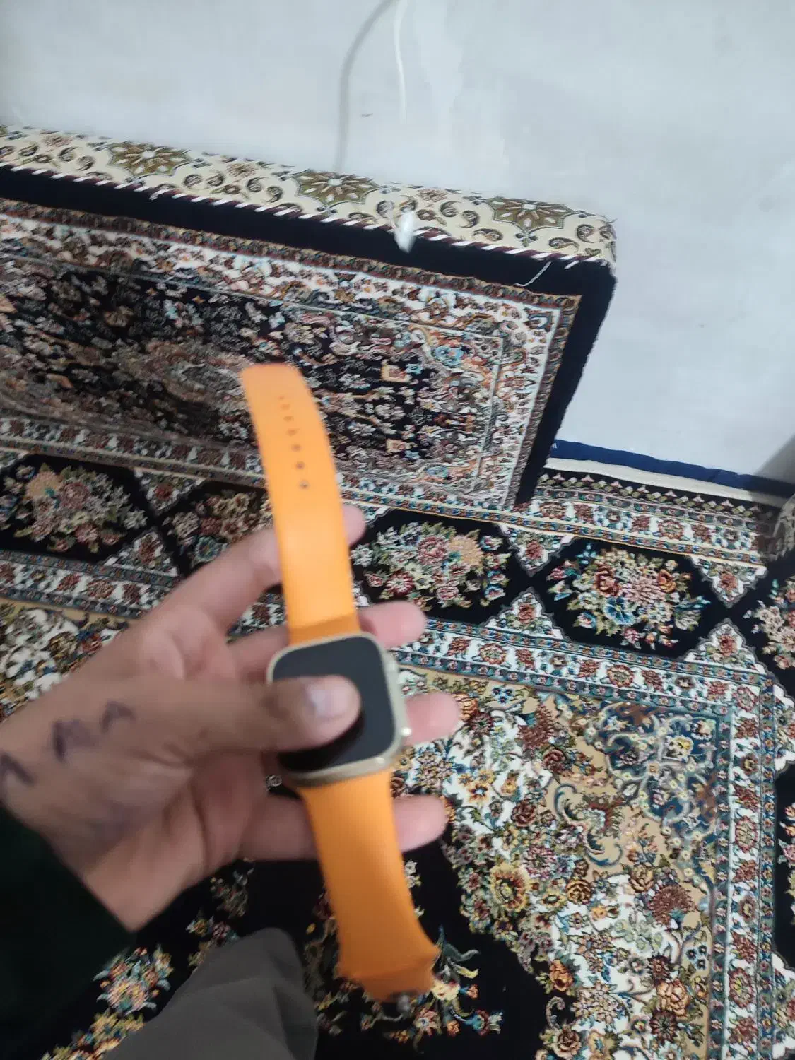 ساعت اپل واچ اصل  با بند نارنجی|ساعت|سقز, |دیوار