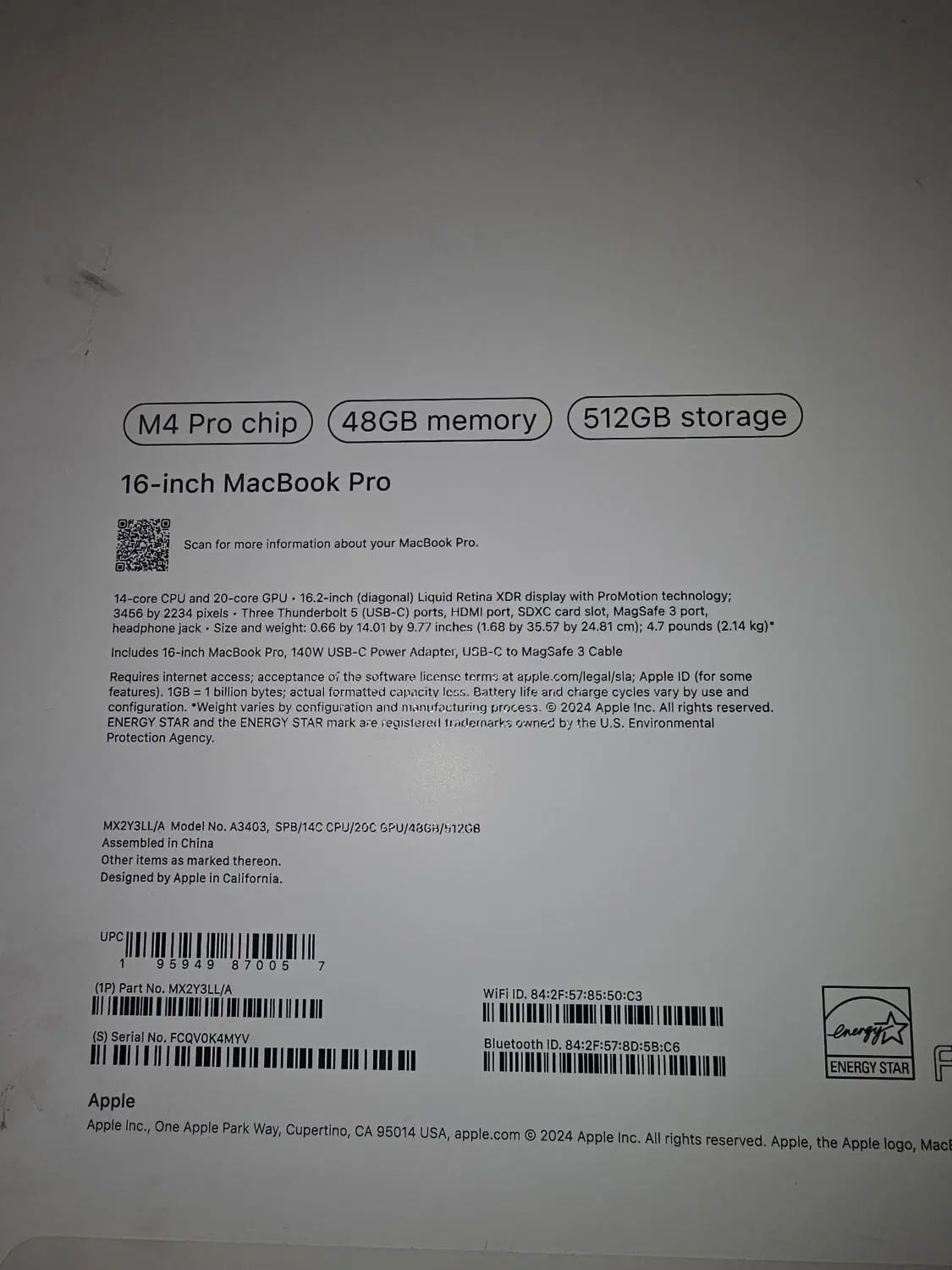 مکبوک پرو M4 Pro 48GB|رایانه همراه|تهران, سعادتآباد|دیوار