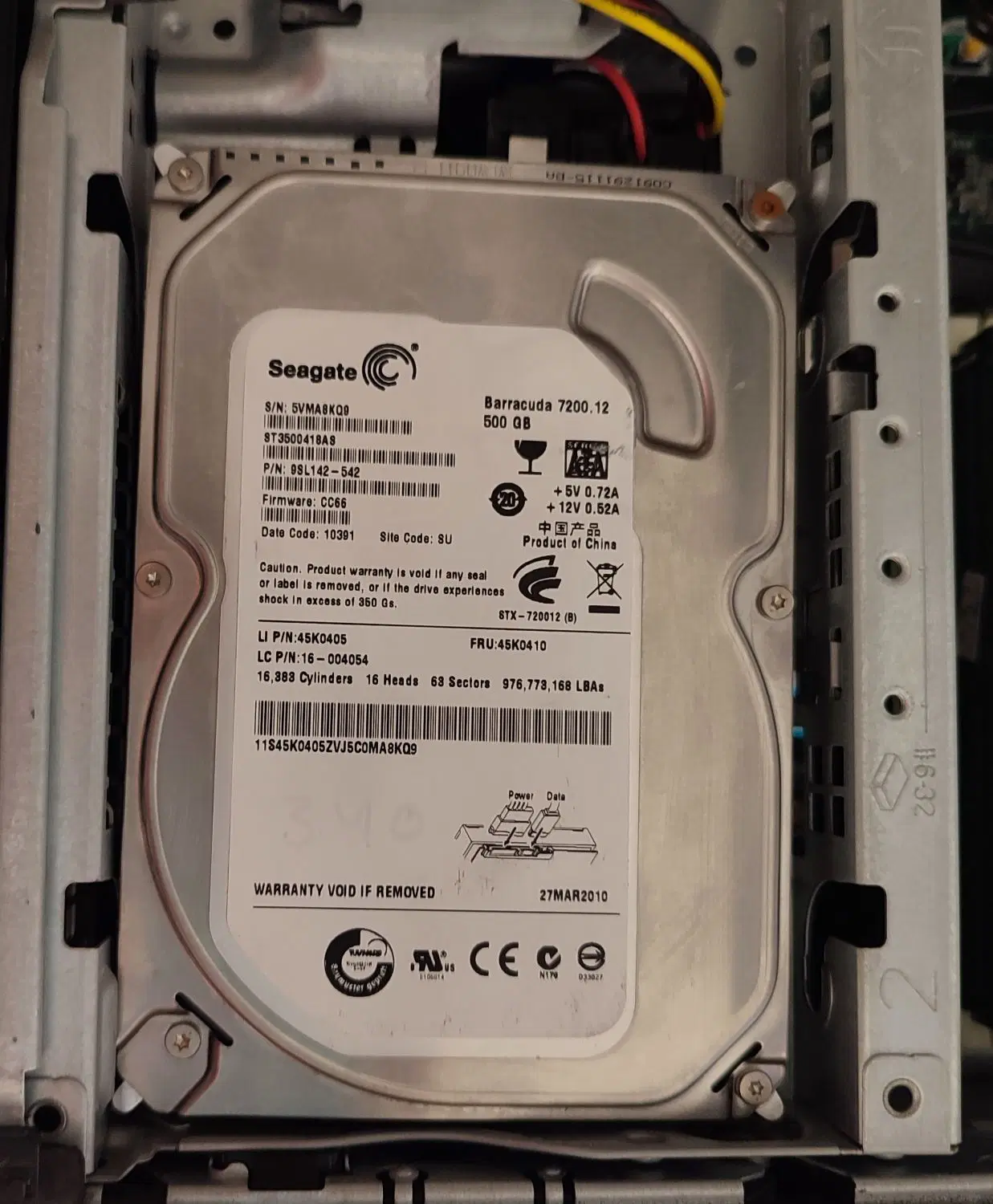 هارد HDD 500G SAMSUNG|قطعات و لوازم جانبی رایانه|رشت, یخسازی|دیوار