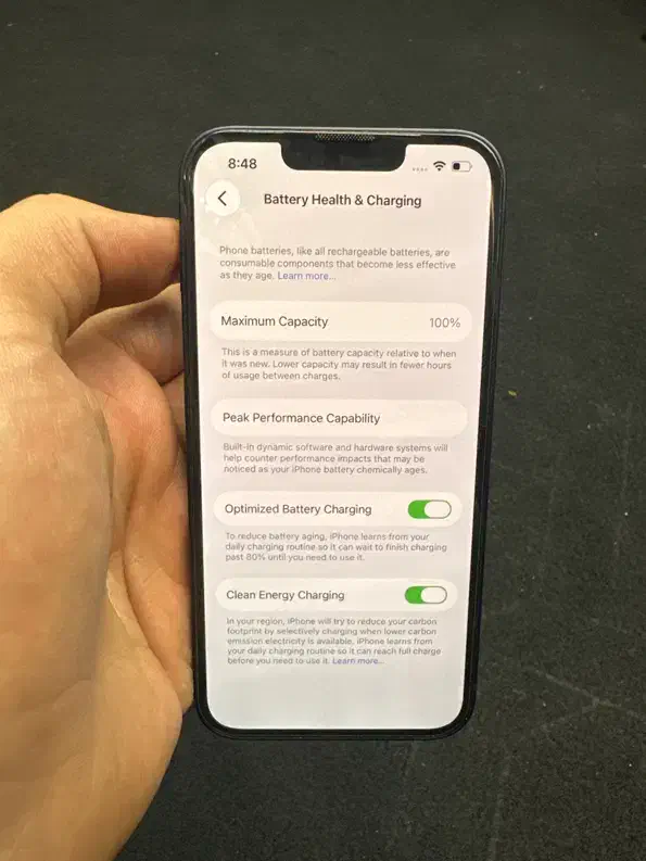 آیفون ۱۳ نرمال باطری ۱۰۰ فابریک|موبایل|قم, زنبیل آباد|دیوار