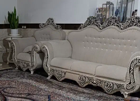 مبل 8نفره در حد نو|مبلمان خانگی و میز عسلی|اهواز, فاز ۲ پادادشهر|دیوار