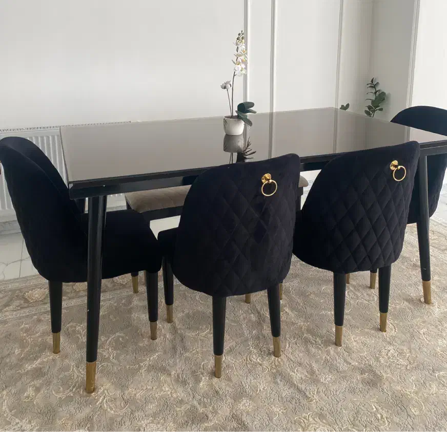 میز غذا خوری شش نفره و کنسول ست + تخت دونفره|میز و صندلی غذاخوری|رباط‌کریم, رباط‌کریم|دیوار