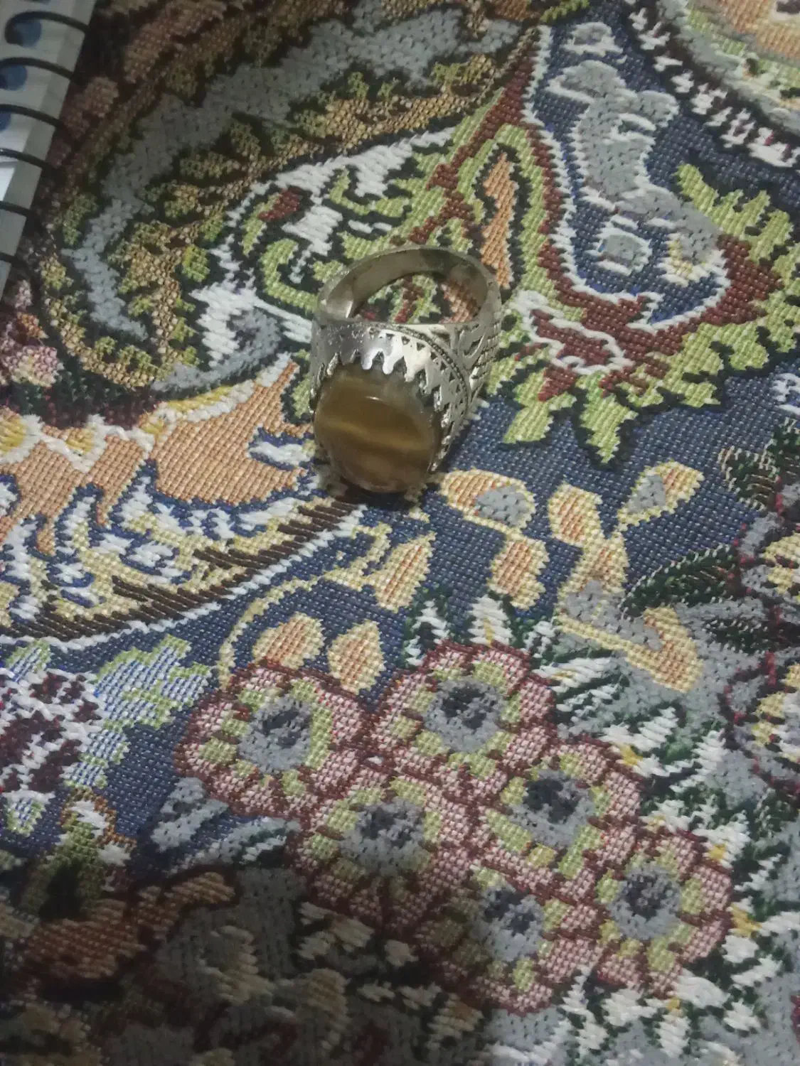 انگشترعقیقنقرهایارپایین|کلکسیون اشیاء عتیقه|ایرانشهر, |دیوار