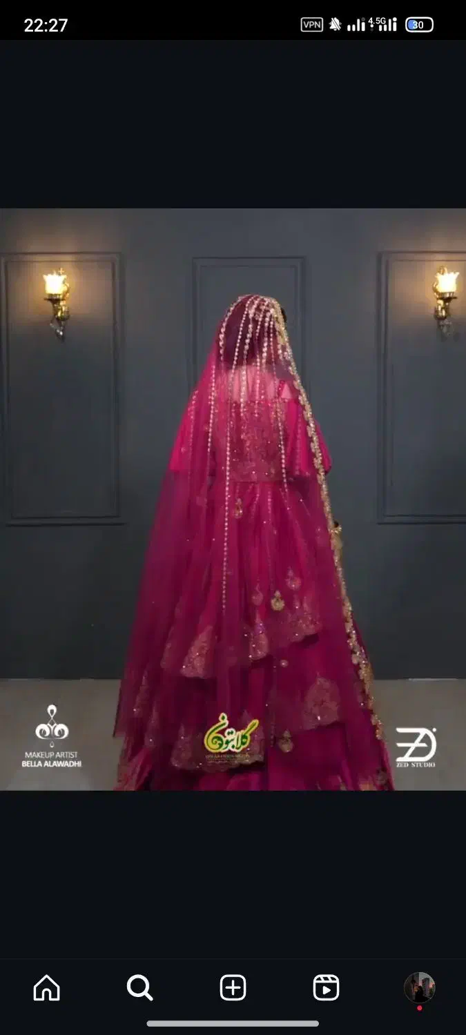 لباس عروس هندی حنابندان کار دست شیک|لباس|بوشهر, |دیوار