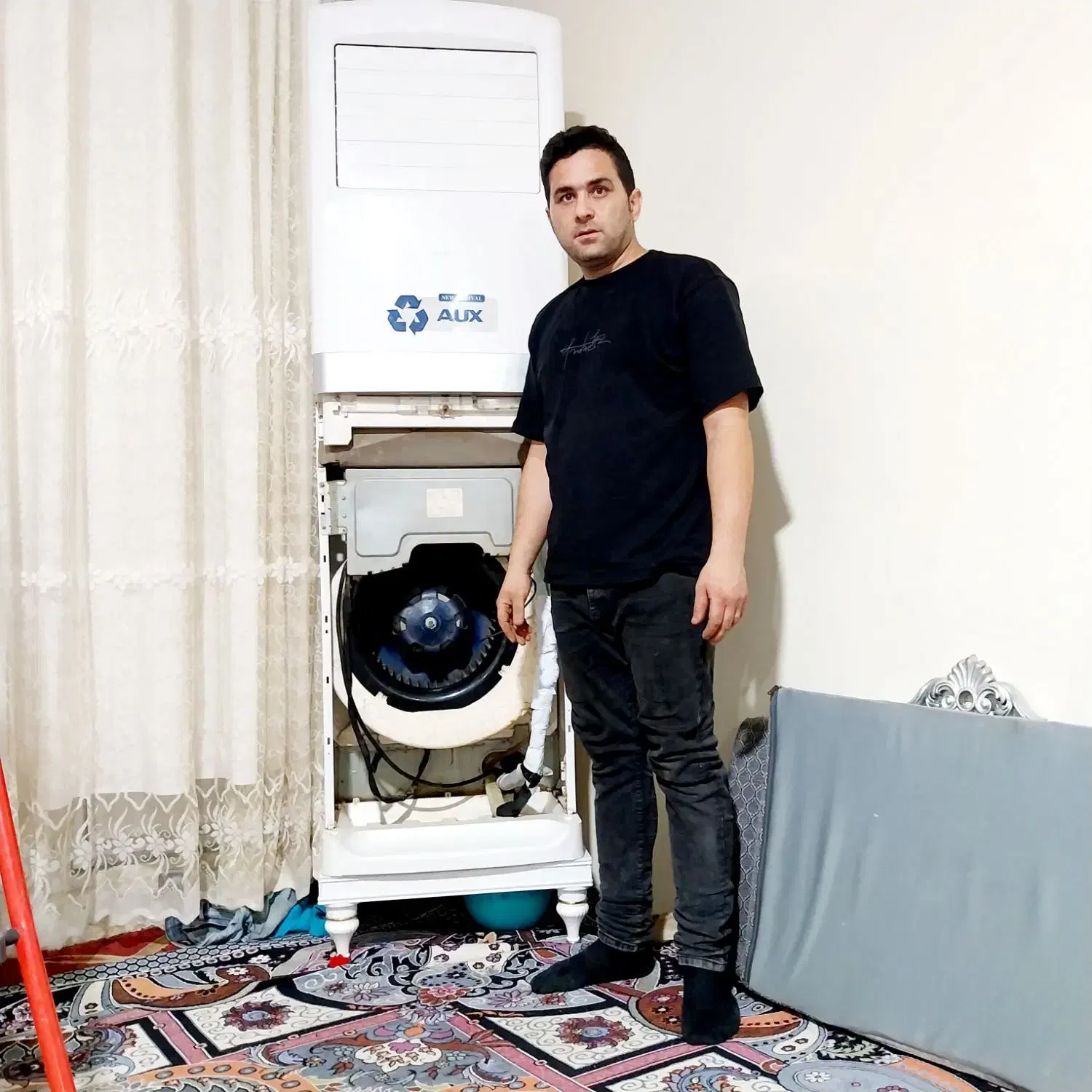 تعمیر نصب کولر دوتیکه .ایستاده پنجره ایی باهنر|خدمات پیشه و مهارت|اهواز, کوی باهنر|دیوار